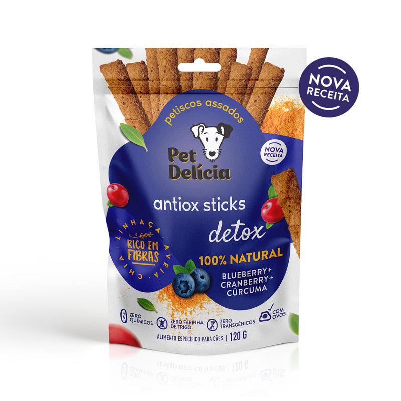 Antiox Sticks Pet Delícia: Petiscos Saudáveis com Ação Antioxidante para seu Pet