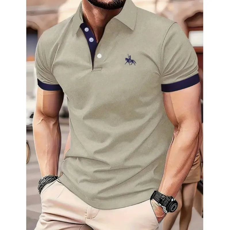 Camisa Masculina de Manga Curta com Estampa Moderna – Perfeita para o Verão! ☀️👕