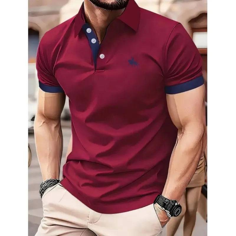 Camisa Masculina de Manga Curta com Estampa Moderna – Perfeita para o Verão! ☀️👕