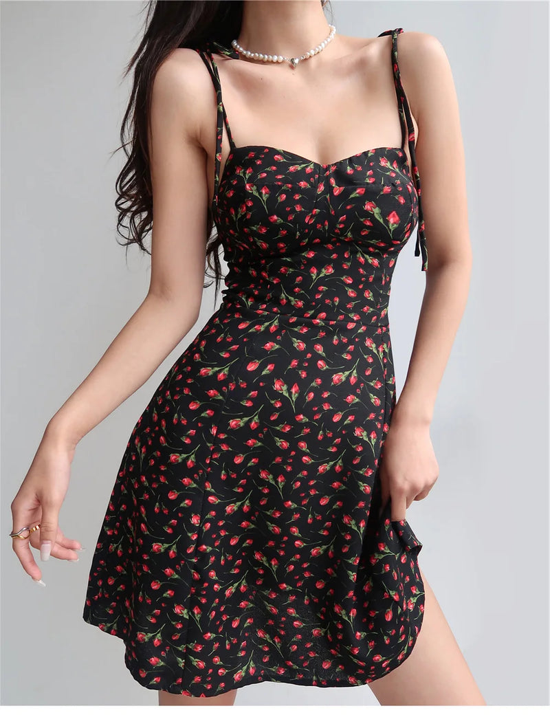 Vestido Floral Sexy Verão 2025