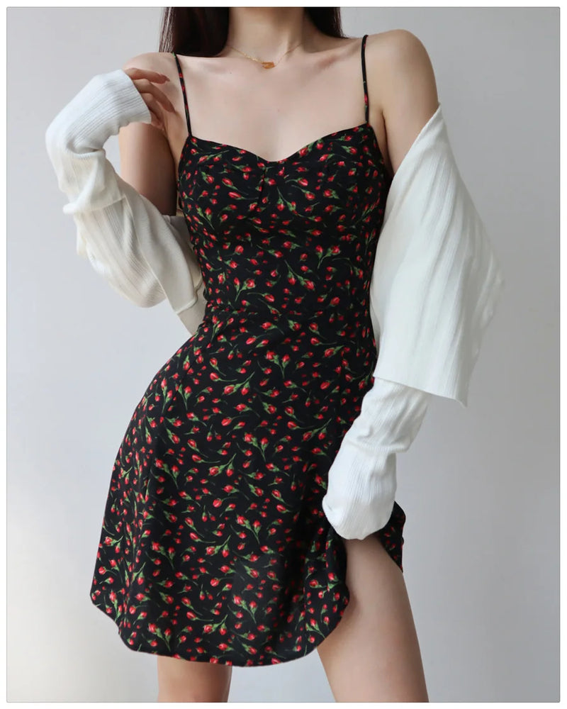 Vestido Floral Sexy Verão 2025