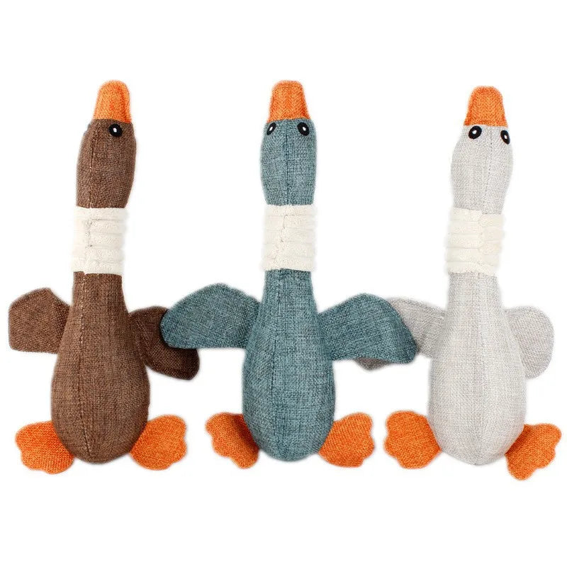 Pato de Pelúcia para Cães com Som