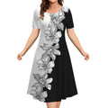 Vestido de Primavera/Verão Plus Size - Estampa Floral