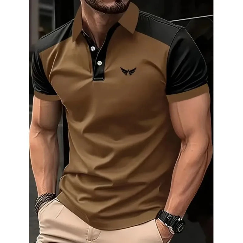 Camisa Masculina de Manga Curta com Estampa Moderna – Perfeita para o Verão! ☀️👕