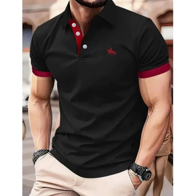 Camisa Masculina de Manga Curta com Estampa Moderna – Perfeita para o Verão! ☀️👕