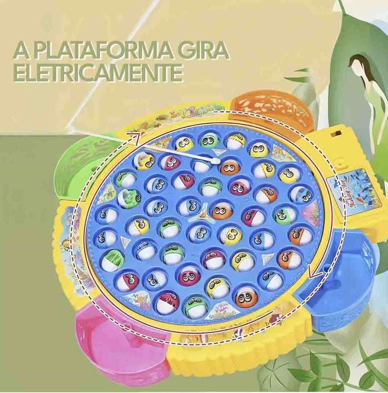 Pega-Peixes Elétrico Divertido para Meninos e Meninas